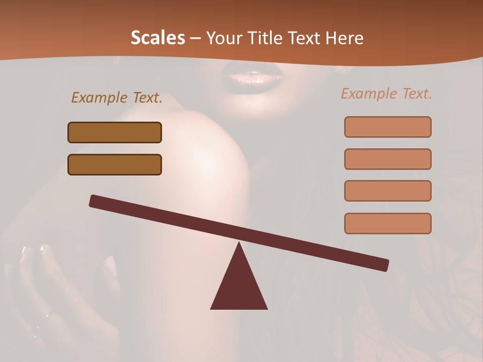 A Woman With Long Hair And A Butterfly On Her Head PowerPoint Template