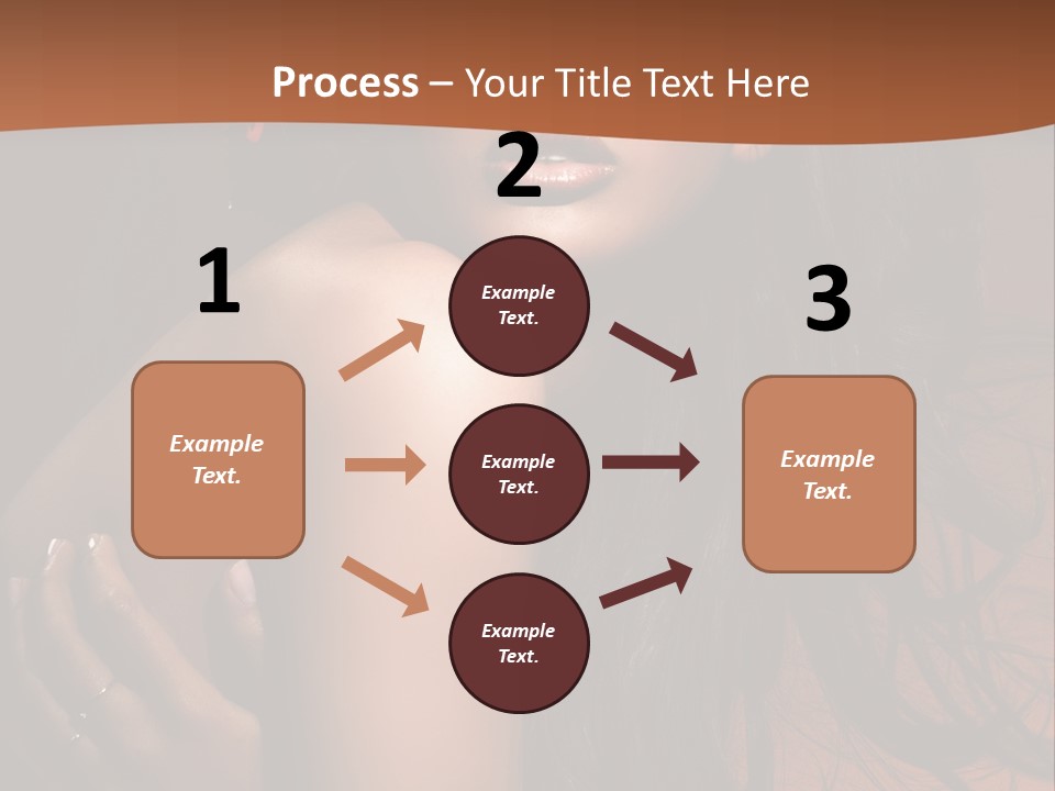 A Woman With Long Hair And A Butterfly On Her Head PowerPoint Template