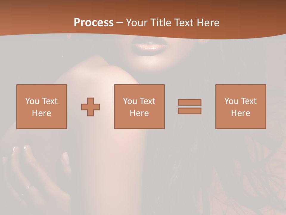 A Woman With Long Hair And A Butterfly On Her Head PowerPoint Template