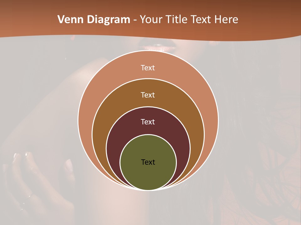 A Woman With Long Hair And A Butterfly On Her Head PowerPoint Template