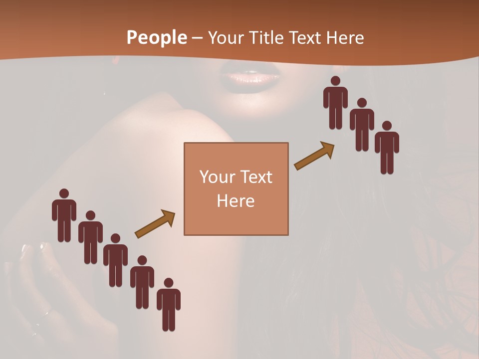 A Woman With Long Hair And A Butterfly On Her Head PowerPoint Template