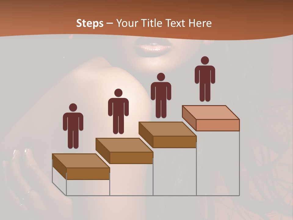 A Woman With Long Hair And A Butterfly On Her Head PowerPoint Template