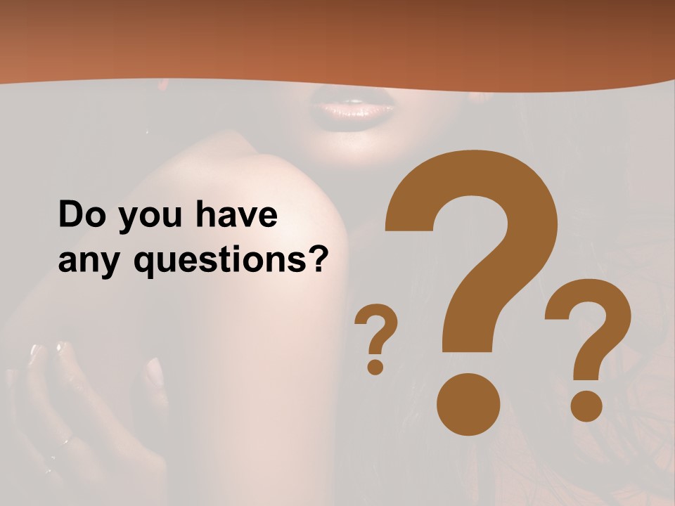 A Woman With Long Hair And A Butterfly On Her Head PowerPoint Template