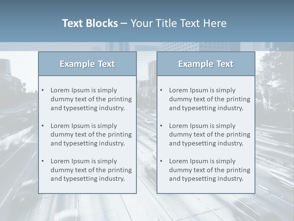 Los Sunset Tailback PowerPoint Template