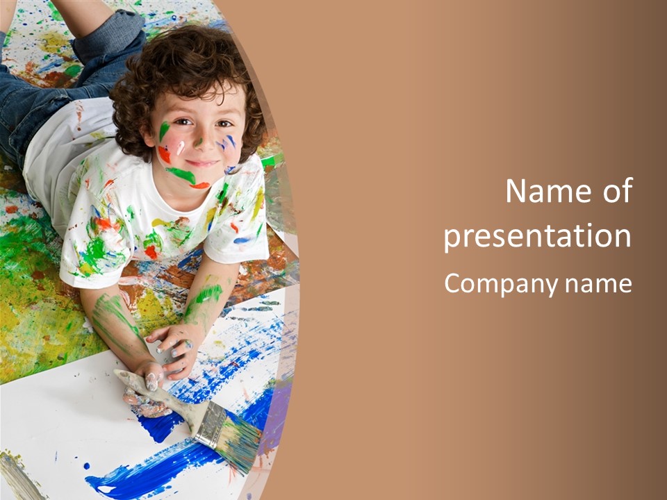 Creative Kid Paint PowerPoint Template