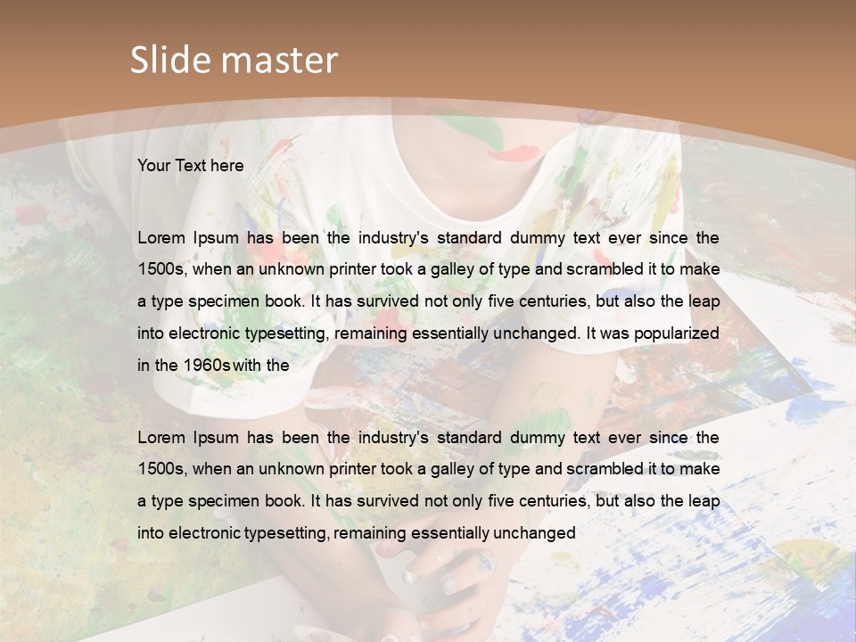 Creative Kid Paint PowerPoint Template