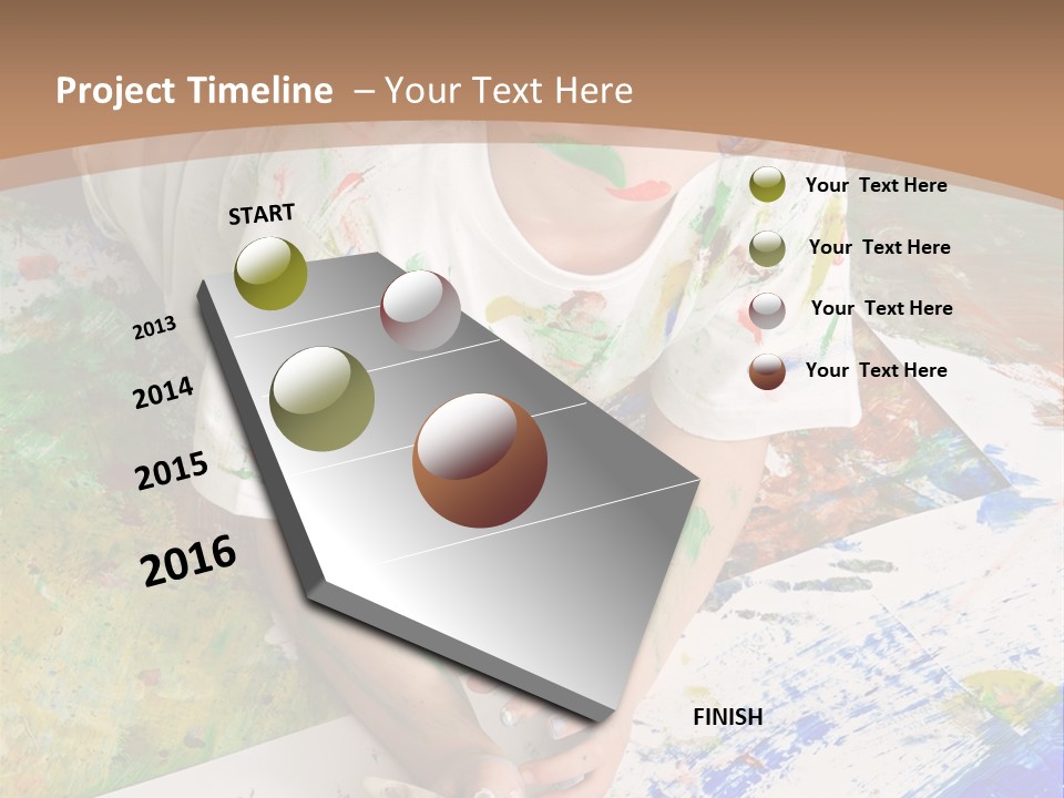 Creative Kid Paint PowerPoint Template