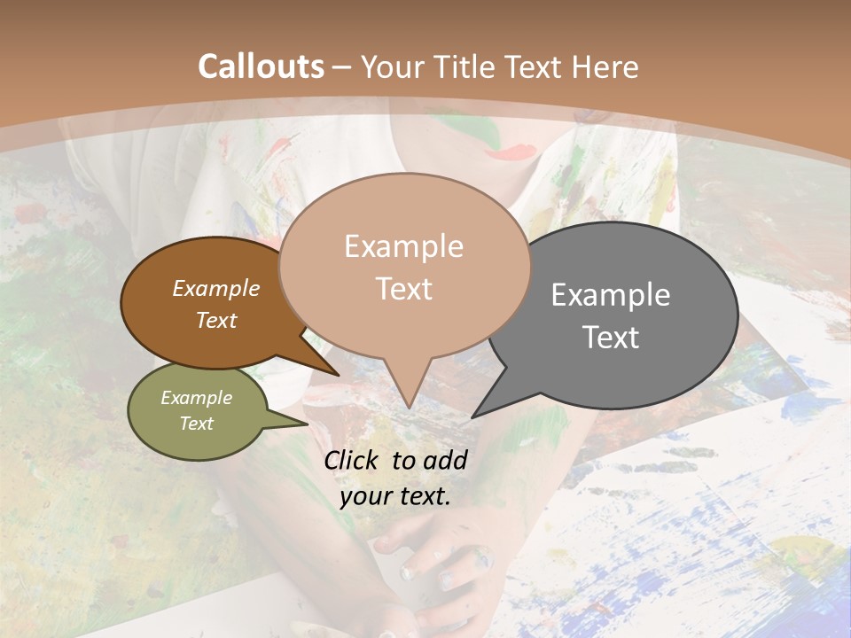 Creative Kid Paint PowerPoint Template