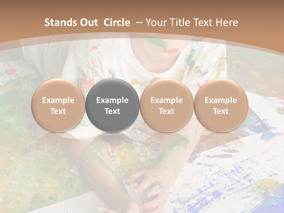 Creative Kid Paint PowerPoint Template
