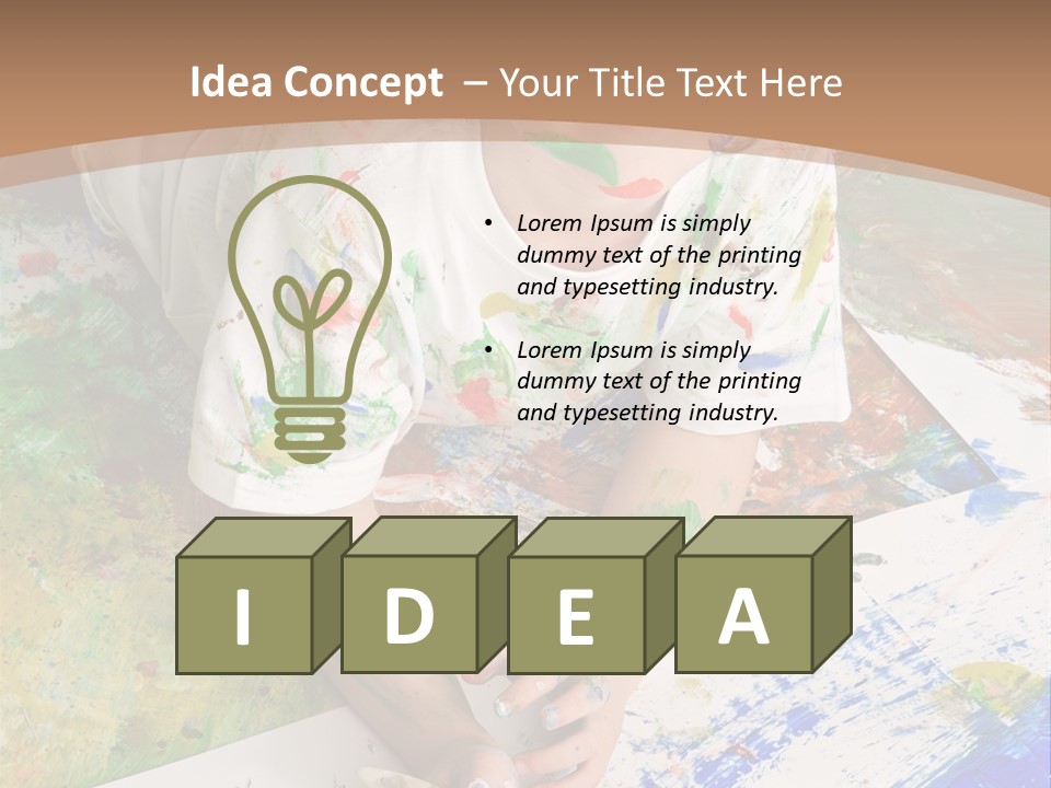 Creative Kid Paint PowerPoint Template