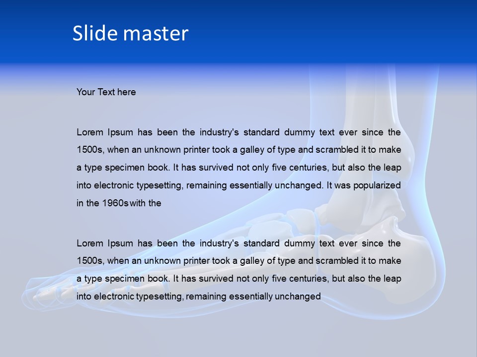 Pain Chondral Ankle PowerPoint Template