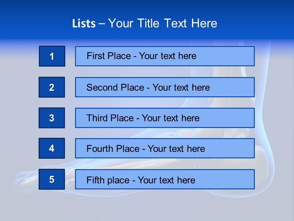 Pain Chondral Ankle PowerPoint Template