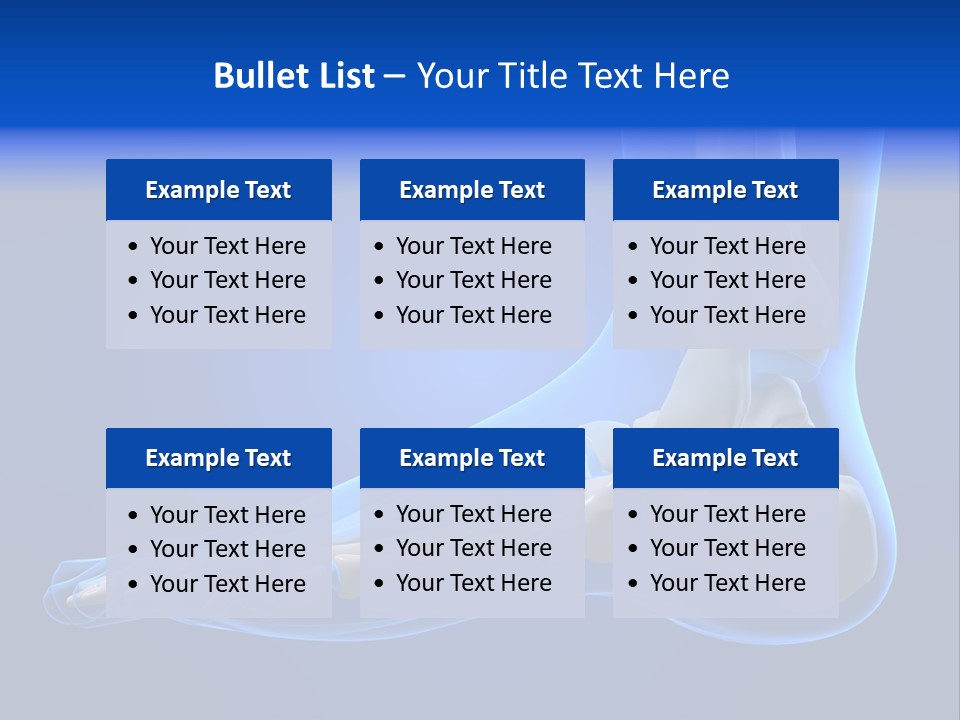 Pain Chondral Ankle PowerPoint Template