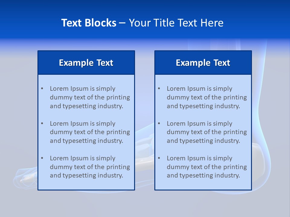 Pain Chondral Ankle PowerPoint Template