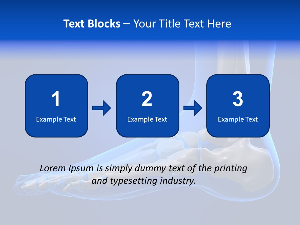 Pain Chondral Ankle PowerPoint Template