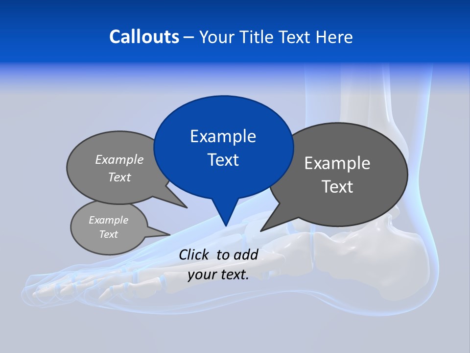Pain Chondral Ankle PowerPoint Template