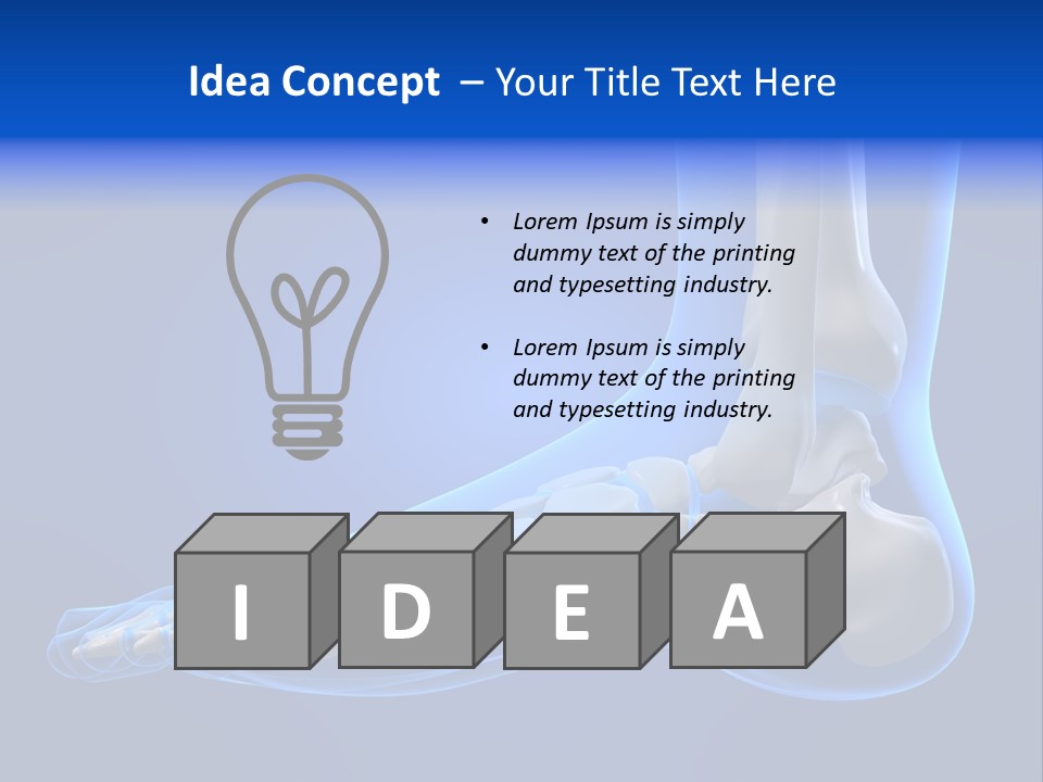 Pain Chondral Ankle PowerPoint Template