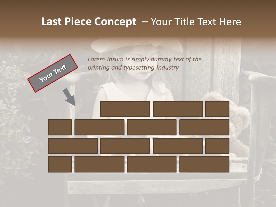 Alone Single Stair PowerPoint Template