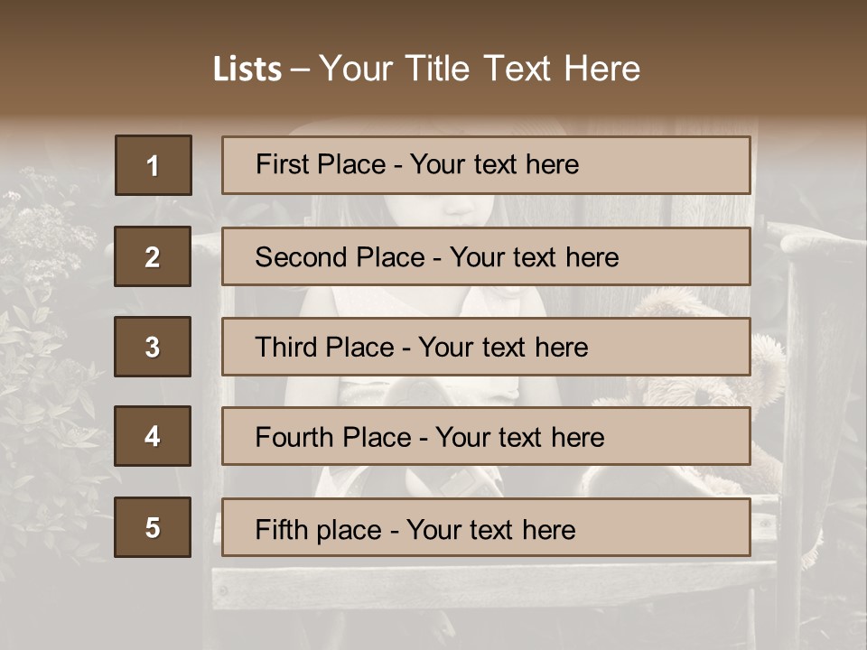 Alone Single Stair PowerPoint Template