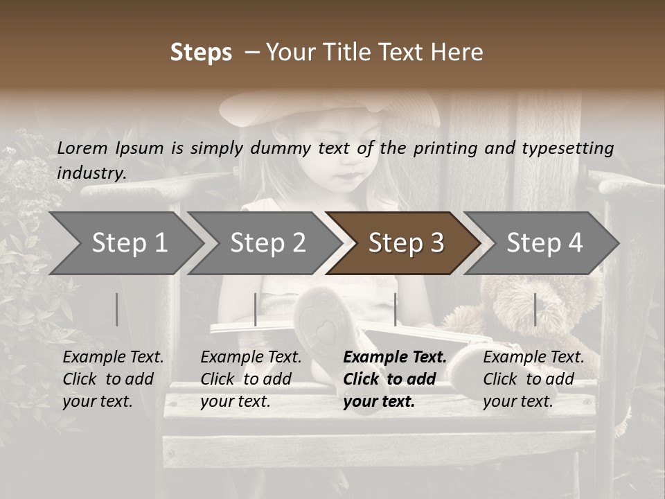 Alone Single Stair PowerPoint Template