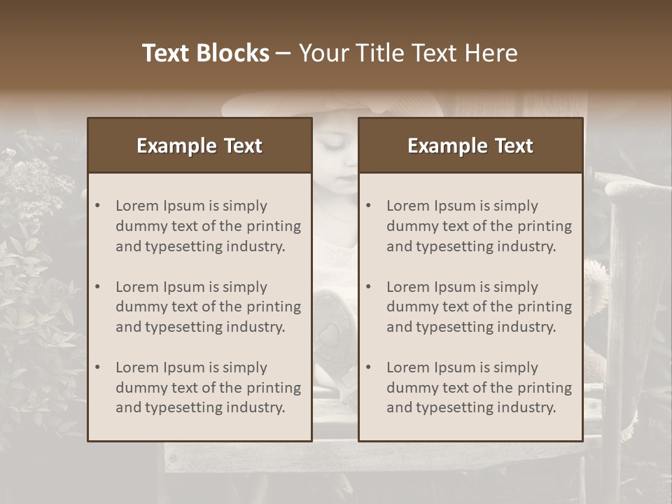 Alone Single Stair PowerPoint Template