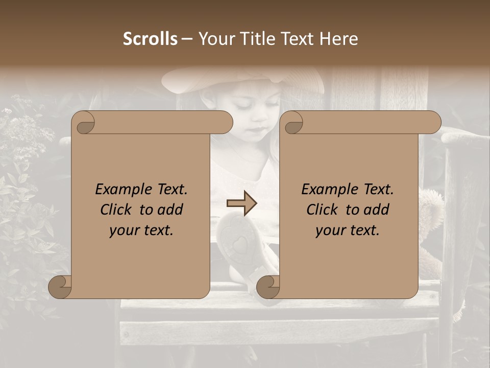 Alone Single Stair PowerPoint Template