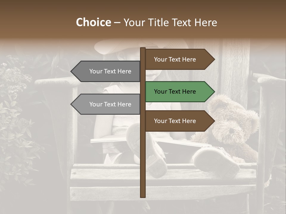 Alone Single Stair PowerPoint Template