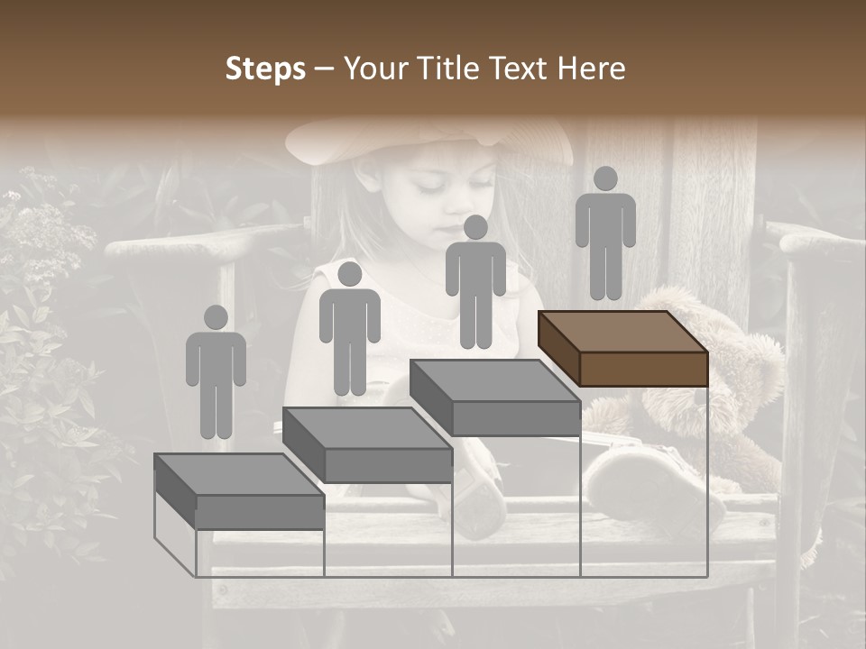 Alone Single Stair PowerPoint Template