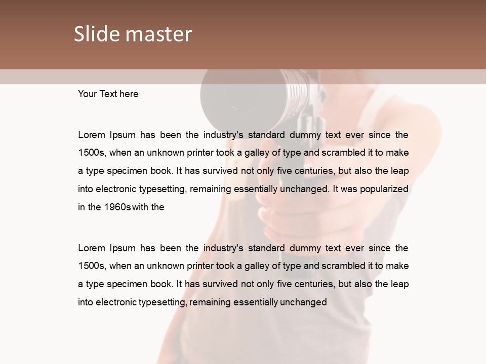 Caucasian Young Female PowerPoint Template