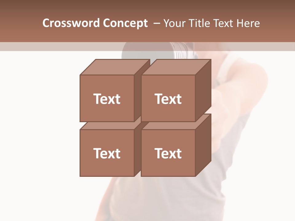 Caucasian Young Female PowerPoint Template