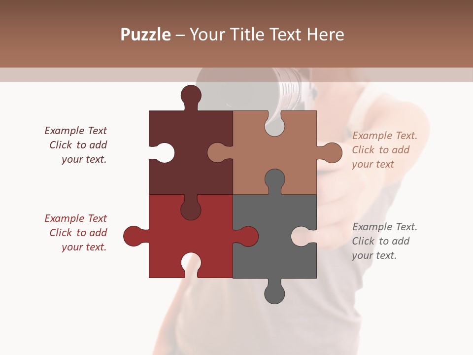 Caucasian Young Female PowerPoint Template