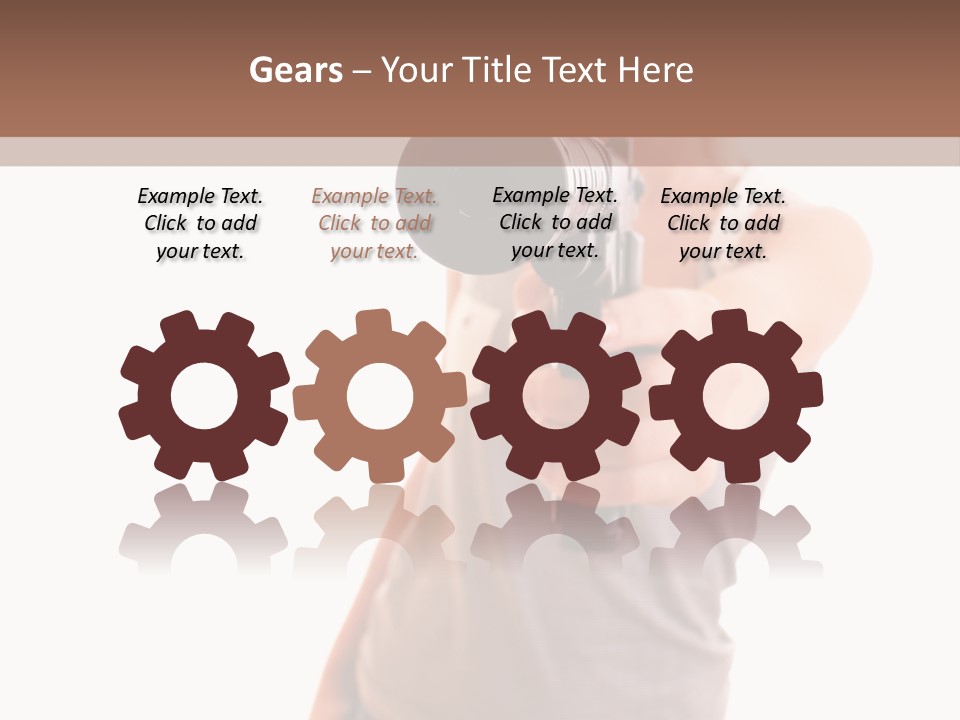 Caucasian Young Female PowerPoint Template