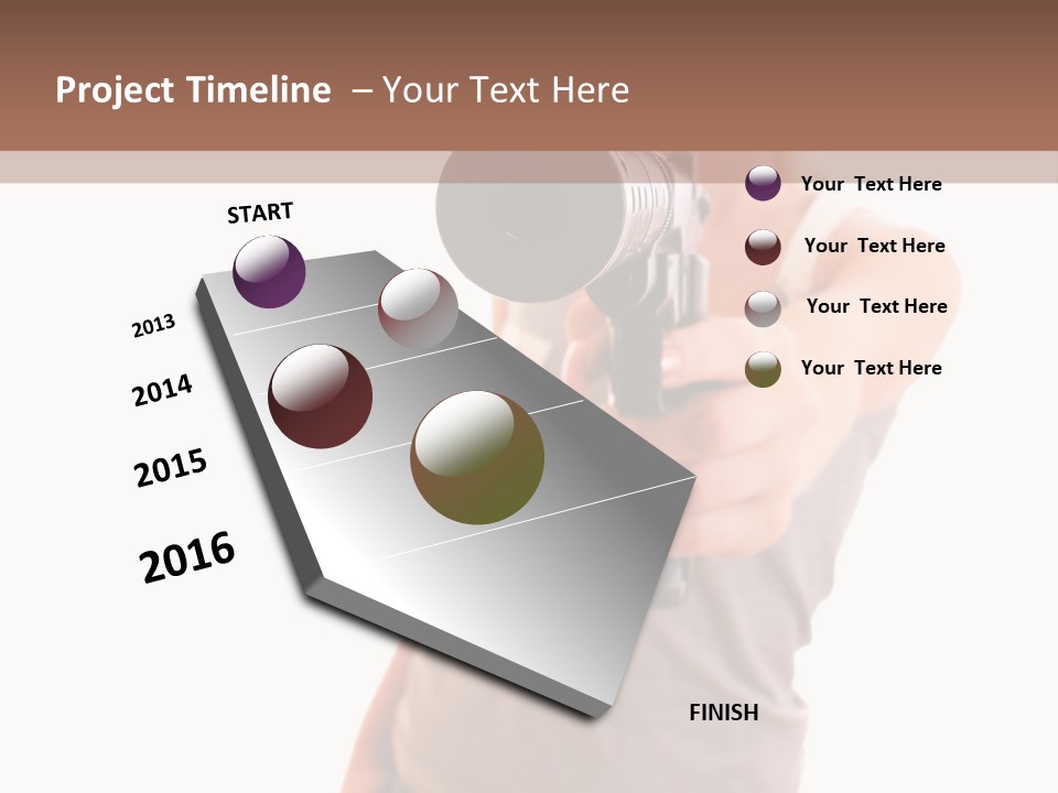Caucasian Young Female PowerPoint Template