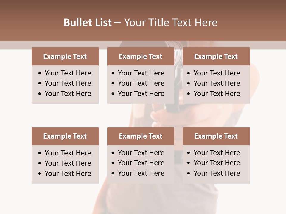 Caucasian Young Female PowerPoint Template