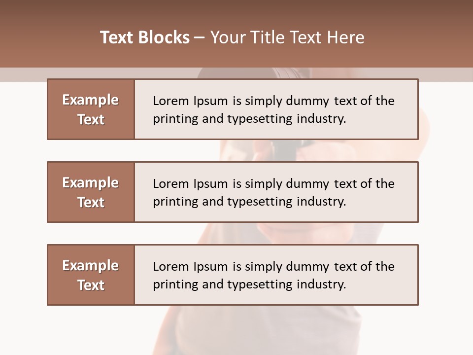 Caucasian Young Female PowerPoint Template