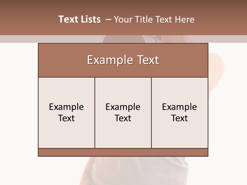 Caucasian Young Female PowerPoint Template