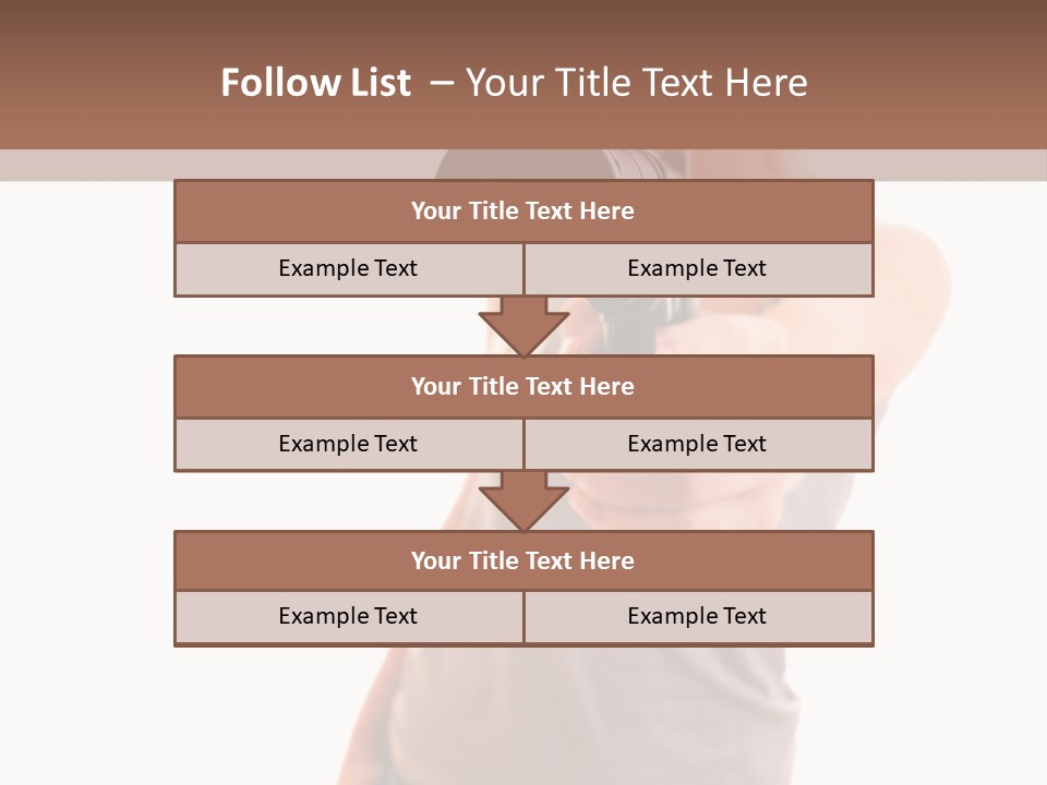 Caucasian Young Female PowerPoint Template