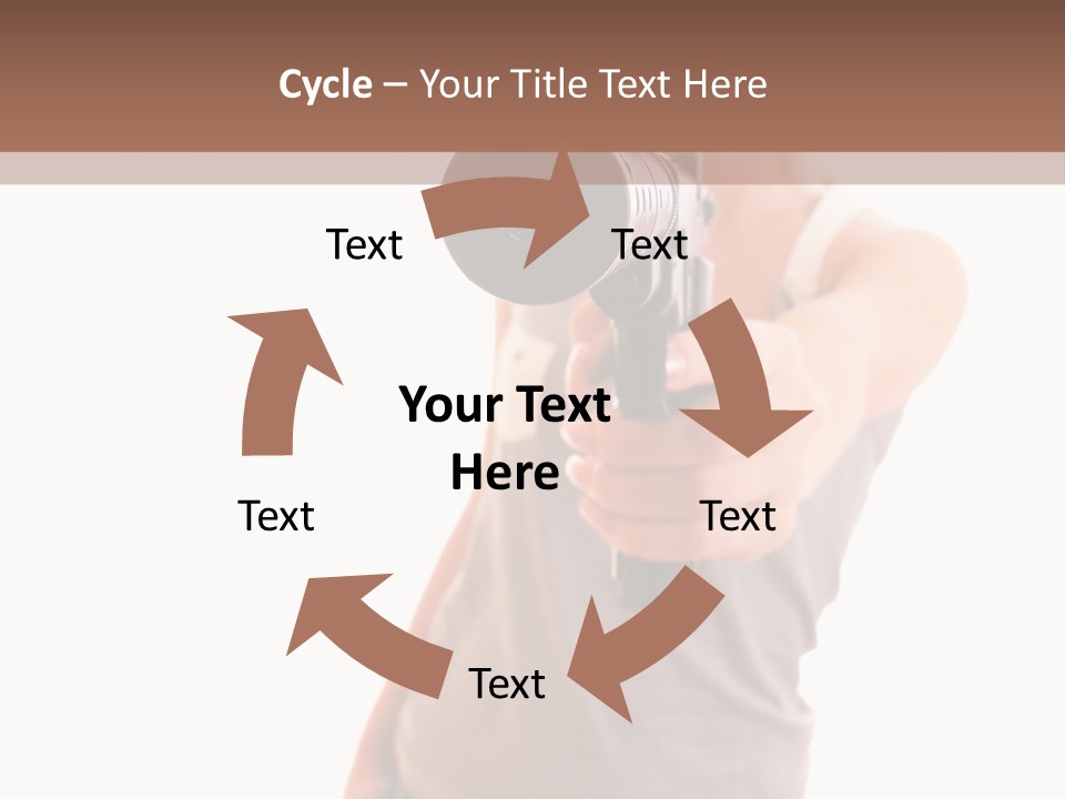 Caucasian Young Female PowerPoint Template