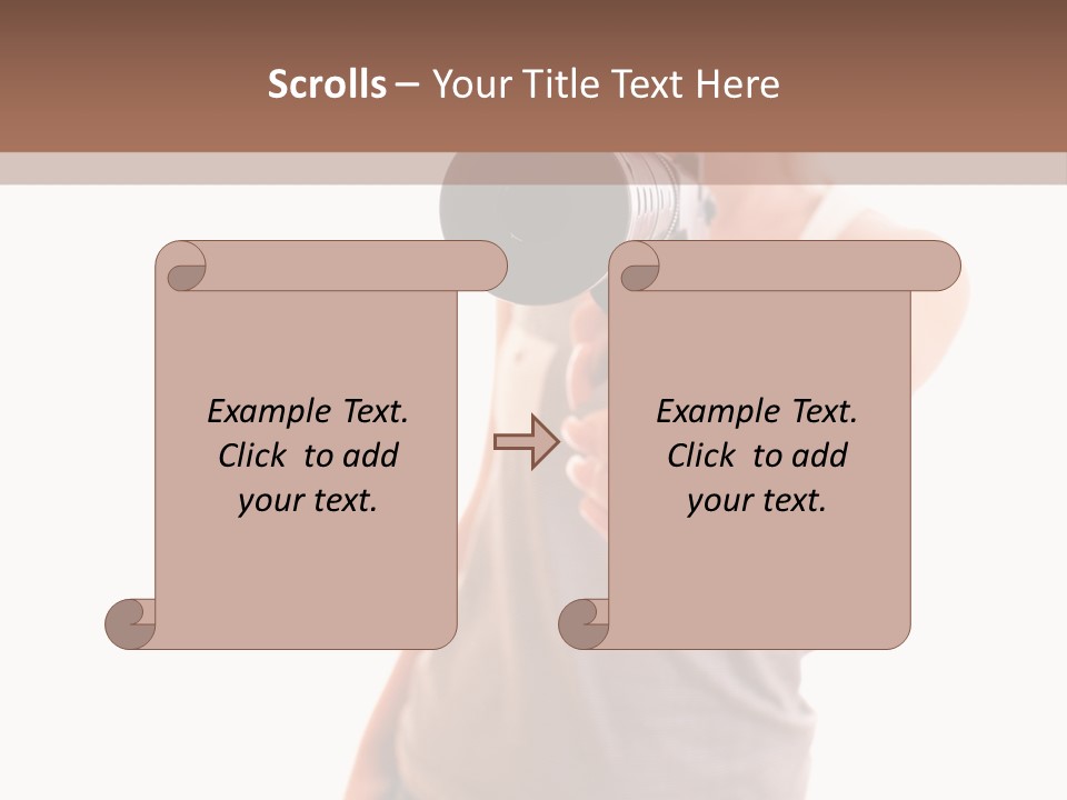 Caucasian Young Female PowerPoint Template