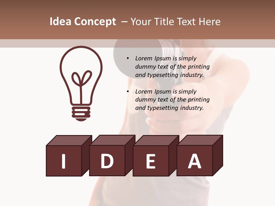 Caucasian Young Female PowerPoint Template