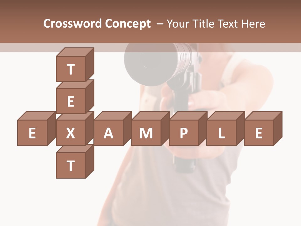 Caucasian Young Female PowerPoint Template