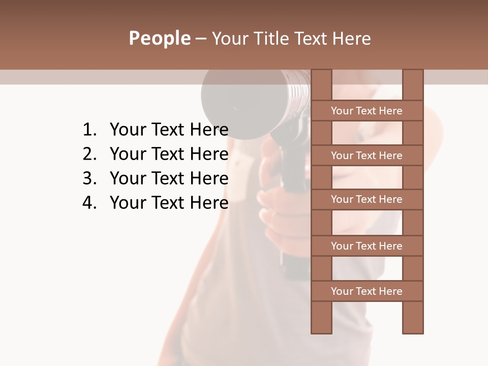 Caucasian Young Female PowerPoint Template