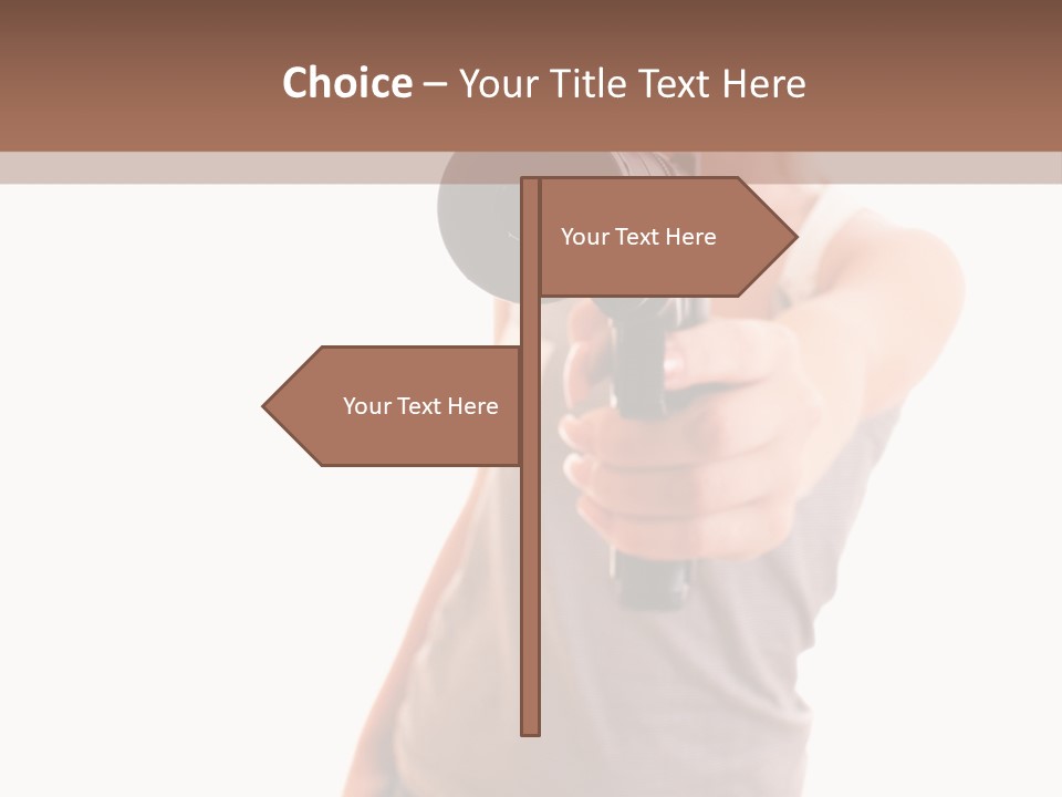 Caucasian Young Female PowerPoint Template