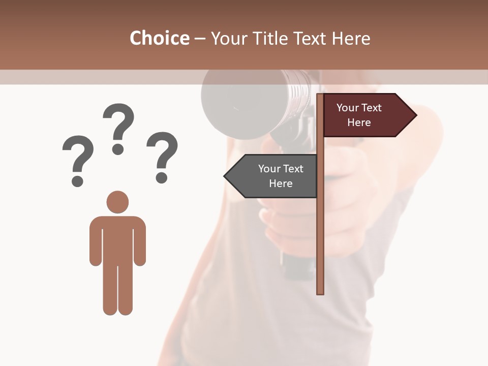 Caucasian Young Female PowerPoint Template