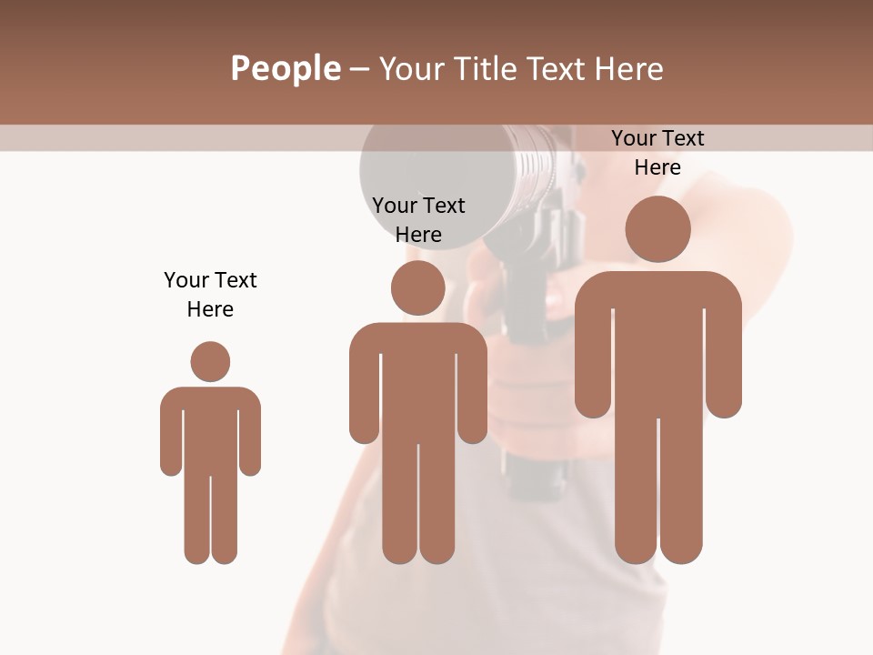 Caucasian Young Female PowerPoint Template