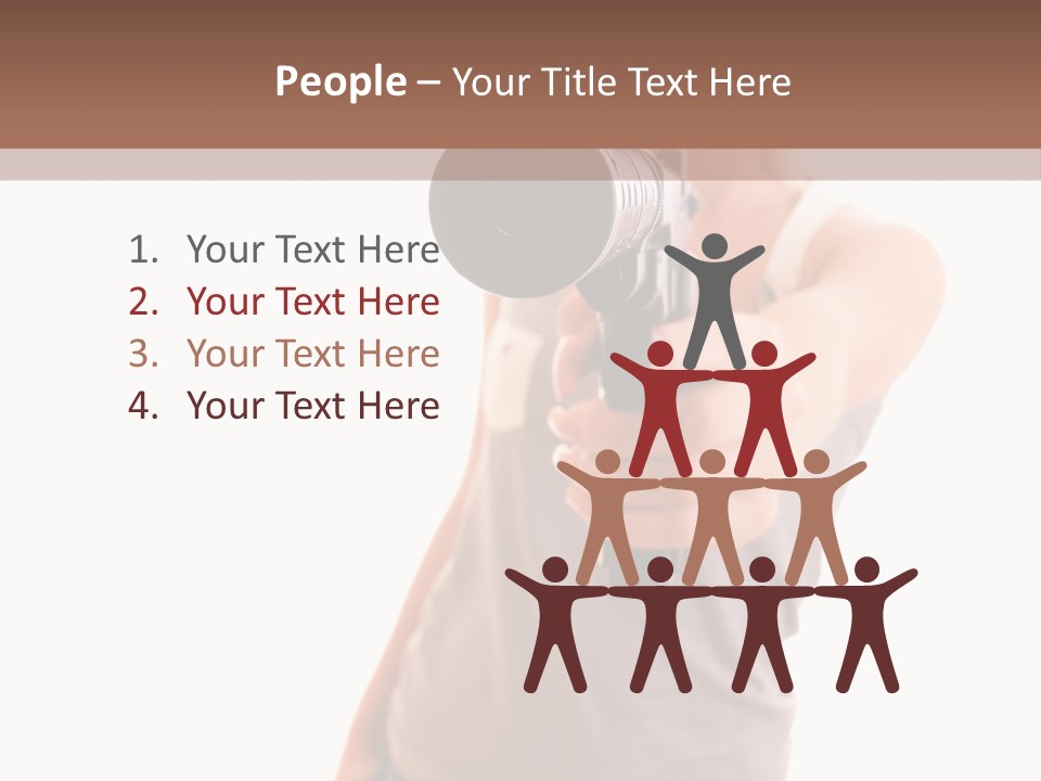 Caucasian Young Female PowerPoint Template