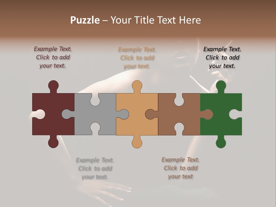 Attractive Smoker Model PowerPoint Template