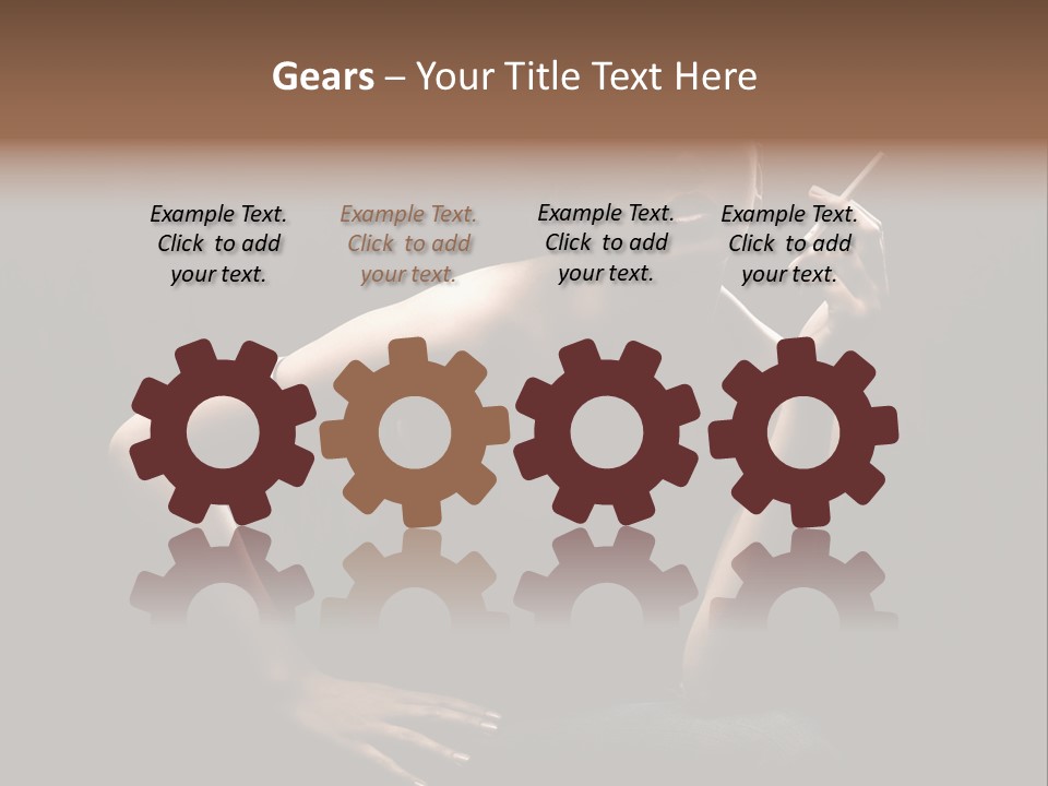 Attractive Smoker Model PowerPoint Template