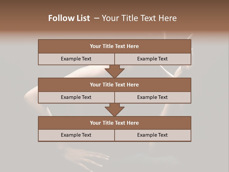 Attractive Smoker Model PowerPoint Template