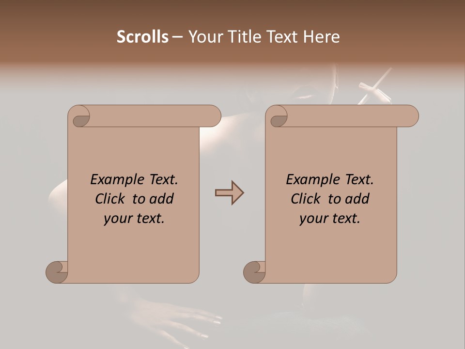 Attractive Smoker Model PowerPoint Template
